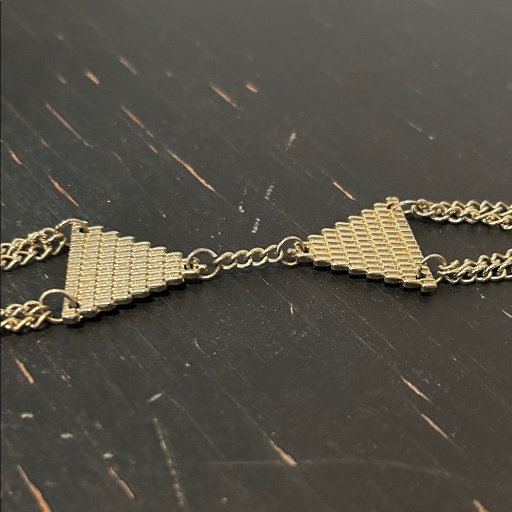 Gold Geometric Chain Bracelet - Picture 8 of 10